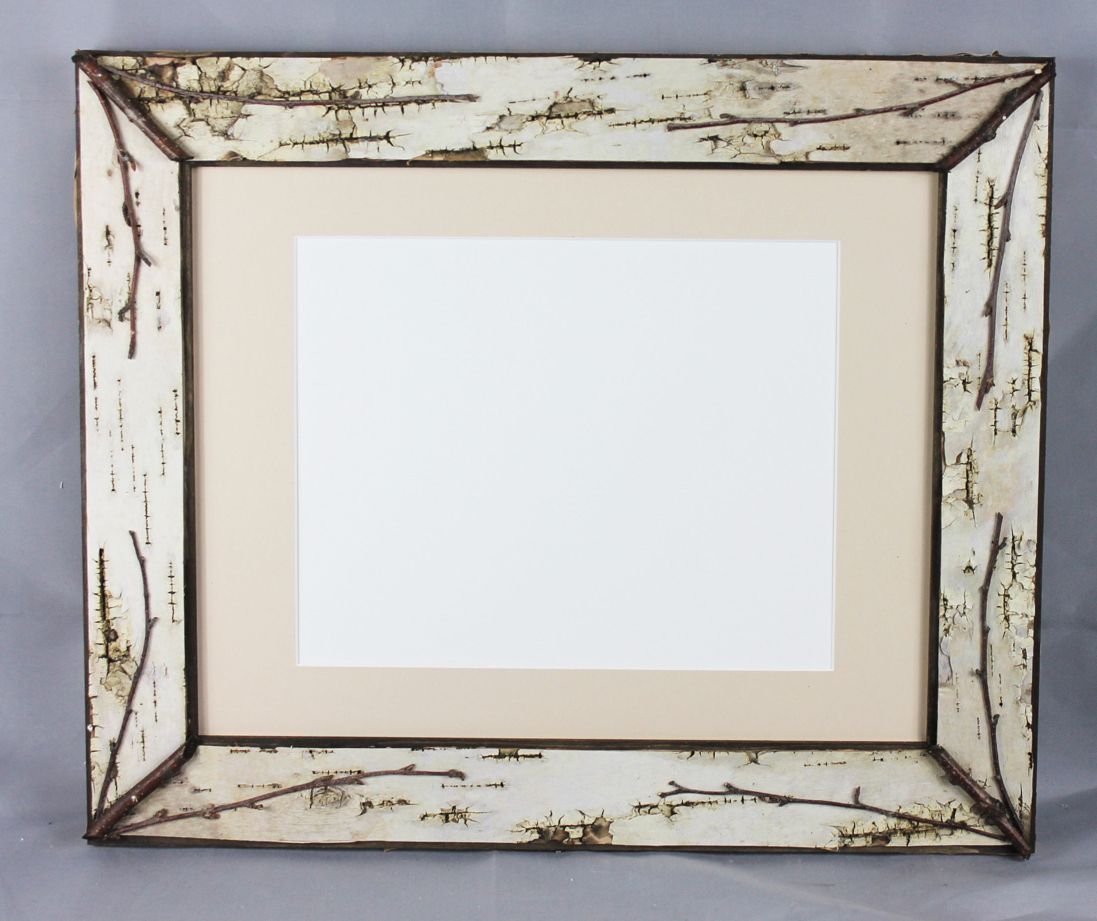 Custom Size Birch Bark Frame