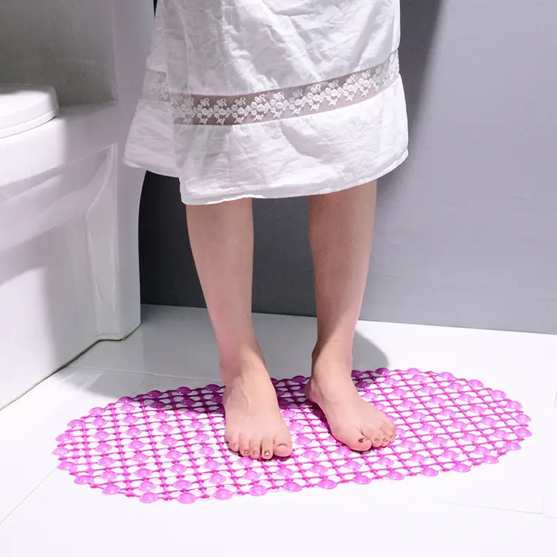 Non-Slip Bath Floor Mat with Suction Cups for Home