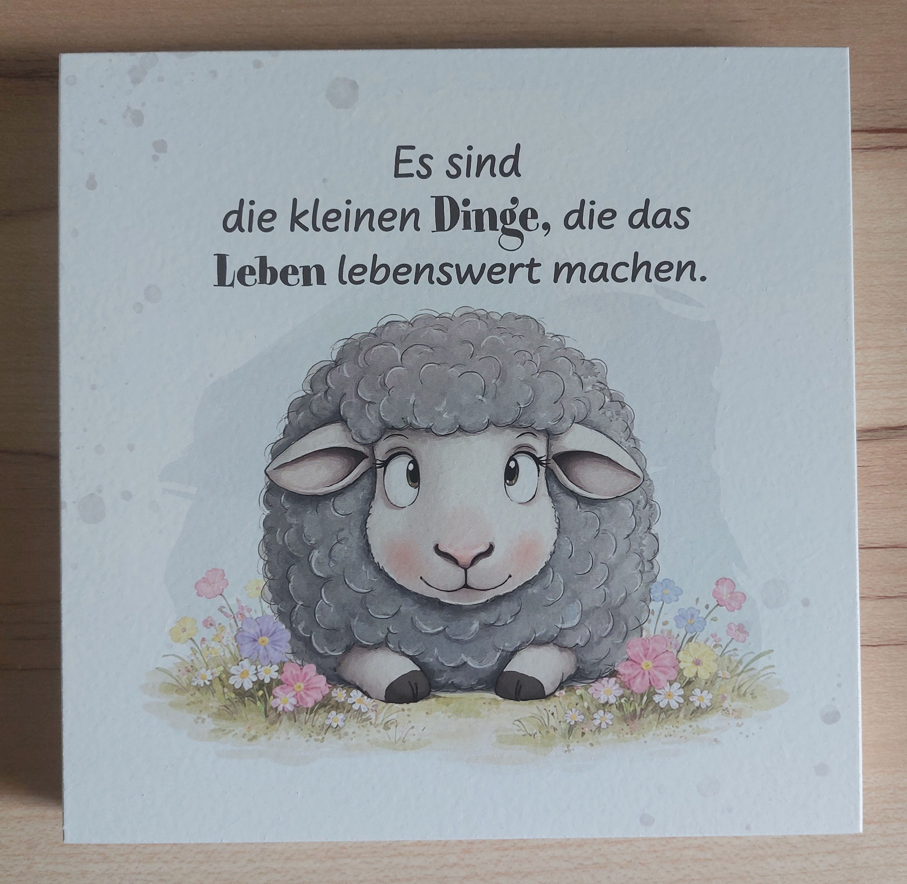 Holz Schild es sind die kleinen Dinge...