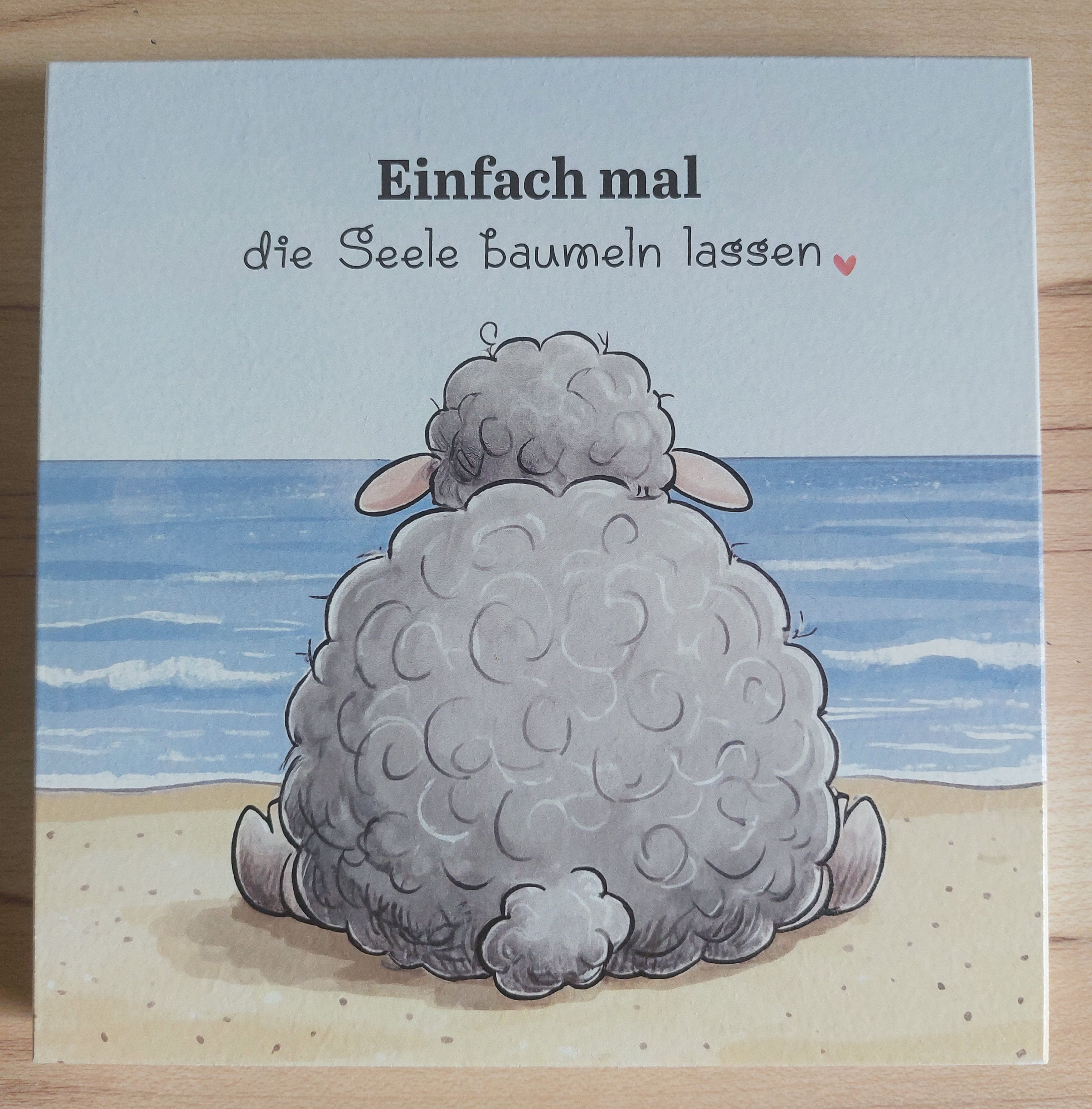Holz Schild Seele baumeln lassen