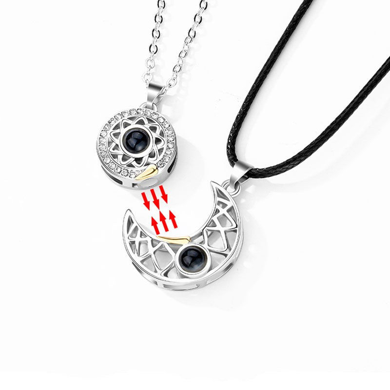 Thumbnail: 100 LANGUAGES I LOVE YOU COUPLE NECKLACE