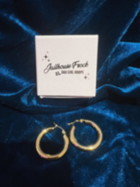 large gold hoop earrings