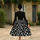 Thumbnail: Black Plaid Swing Skirt