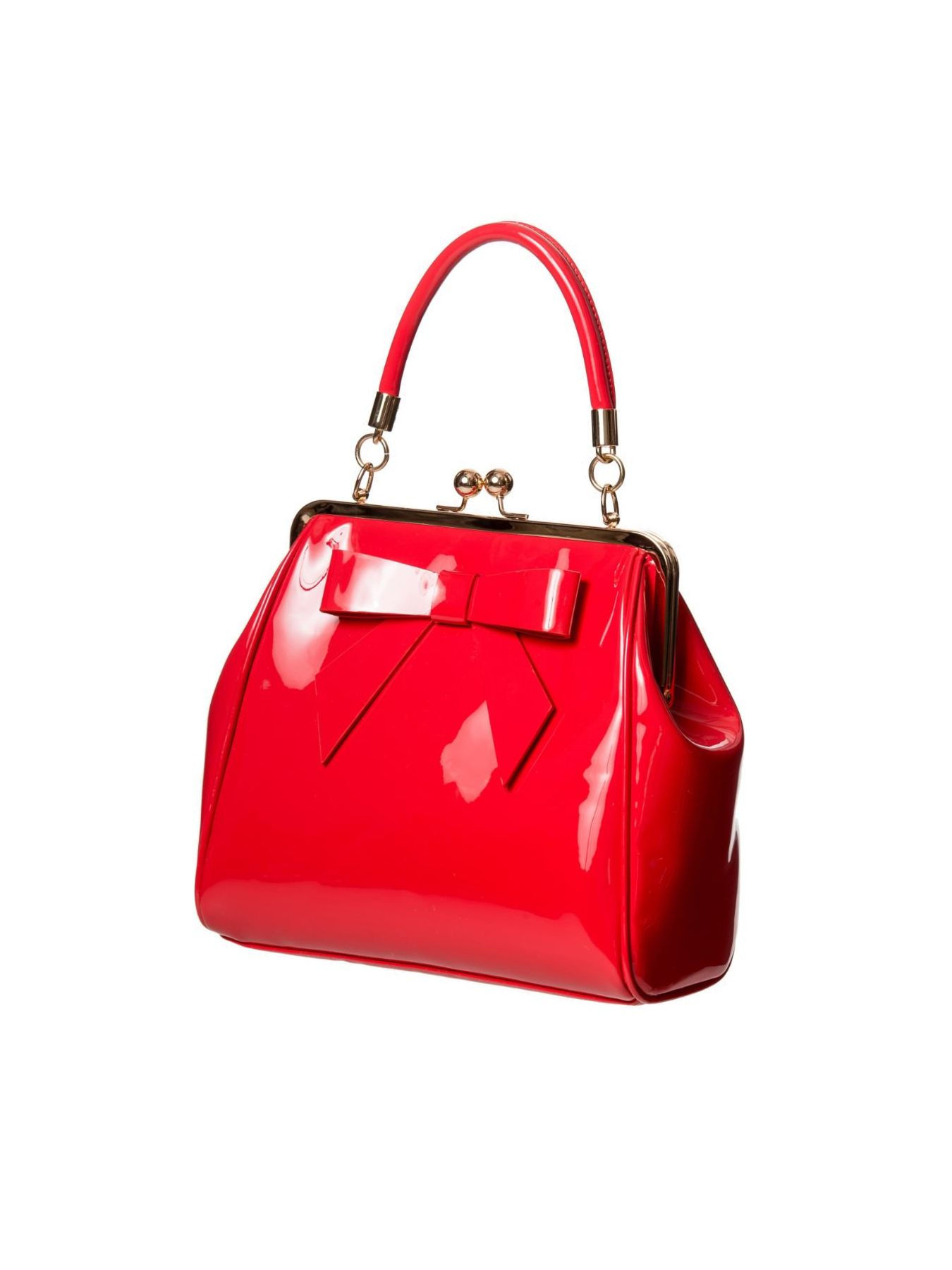 Red Patent Vintage Handbag