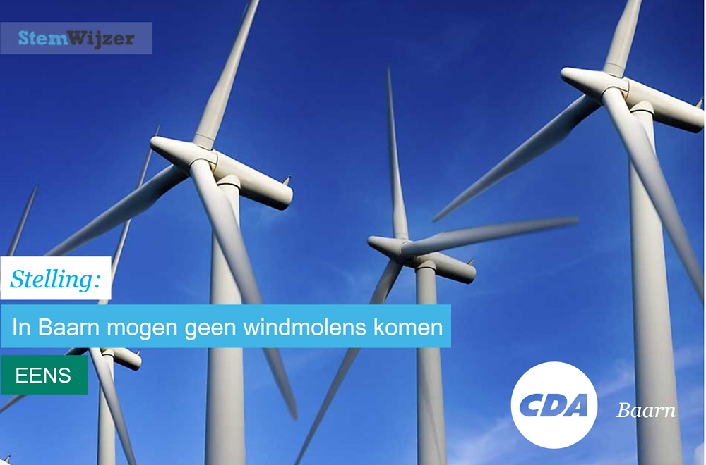 Stemwijzer Baarn over windmolens