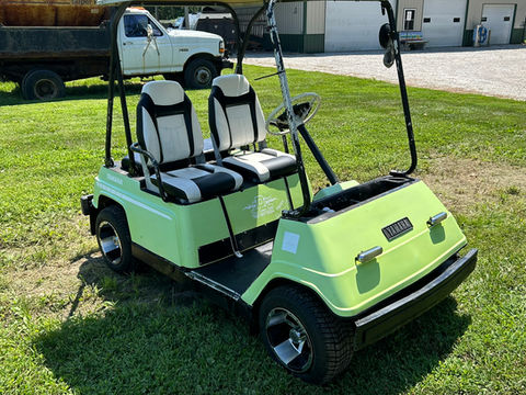 completed custom upgraded golf cart