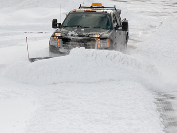 snow removal completed by residential company