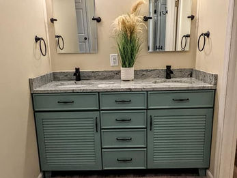 bathroom double sink