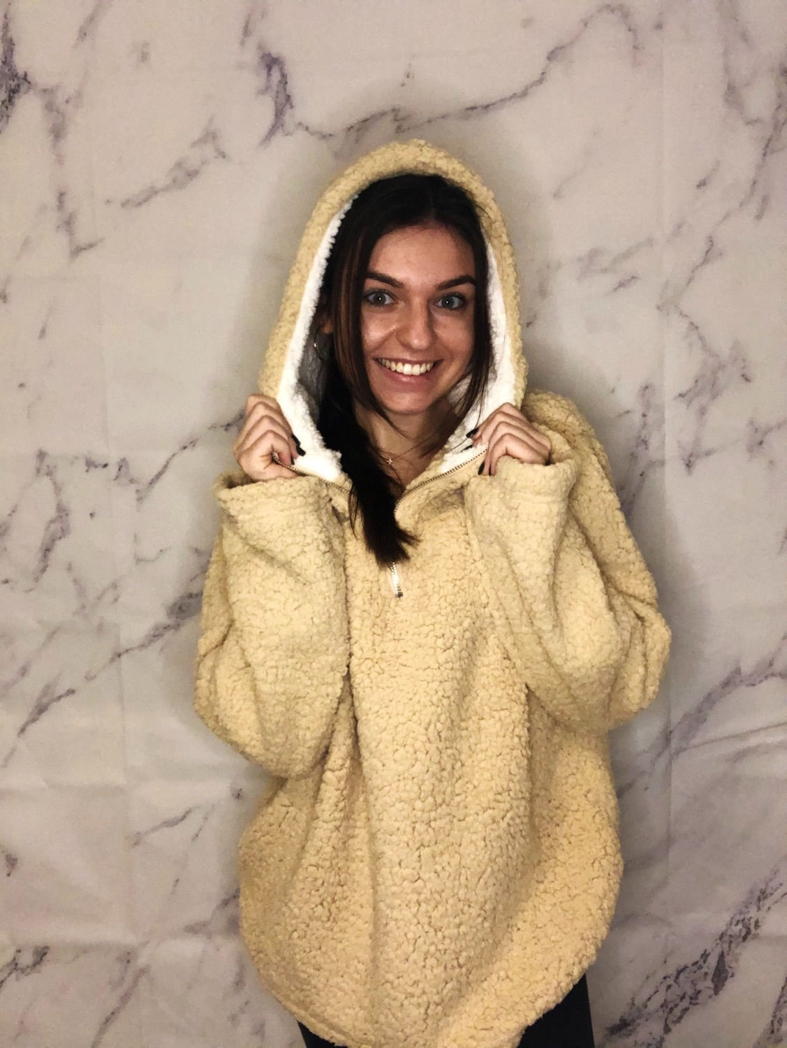 Cream Teddy Pullover