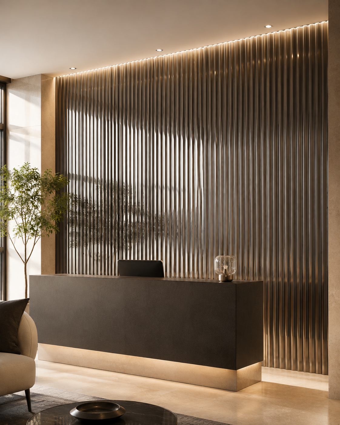 Fluted Acrylic Panels