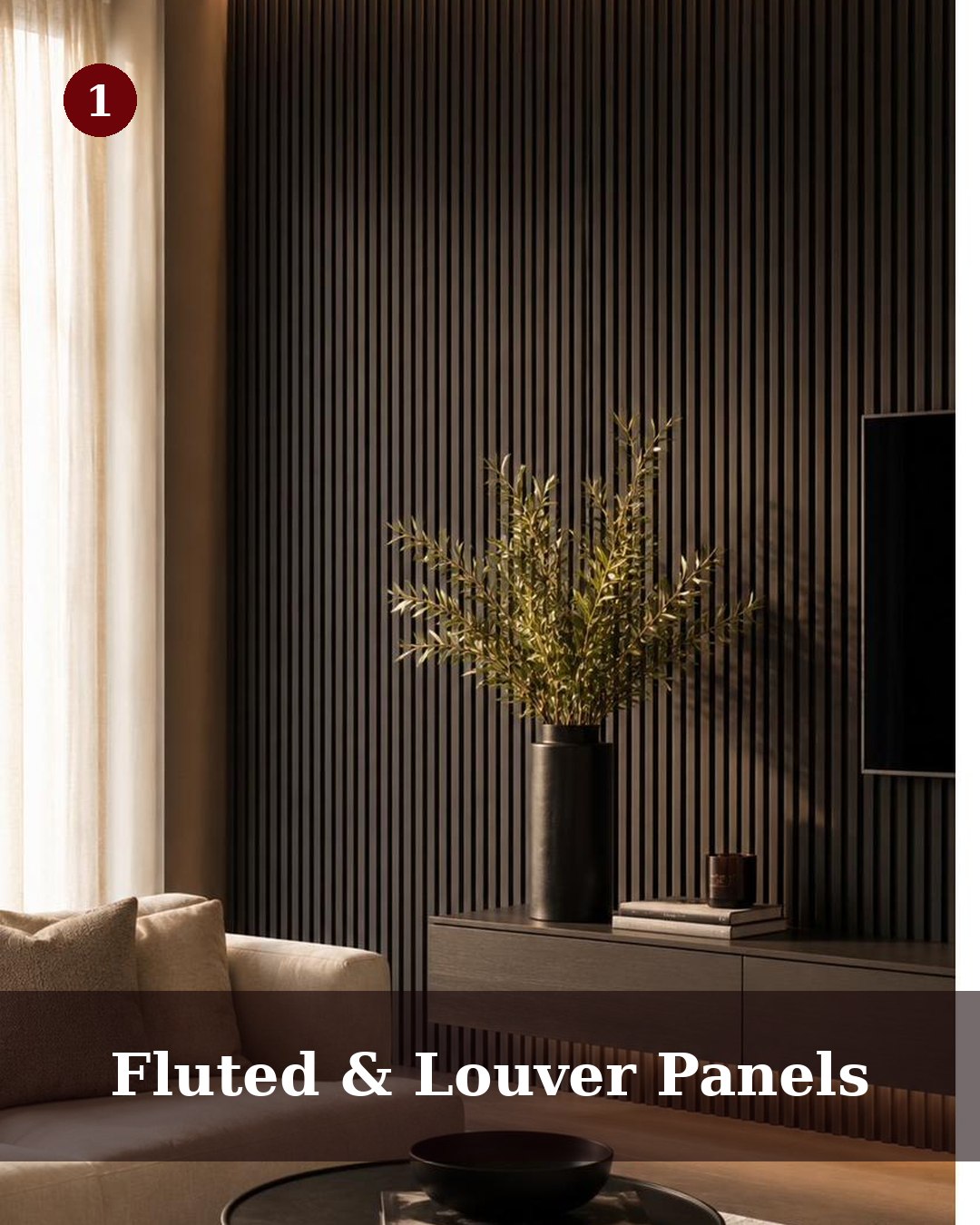 Charcoal and WPC Louvers