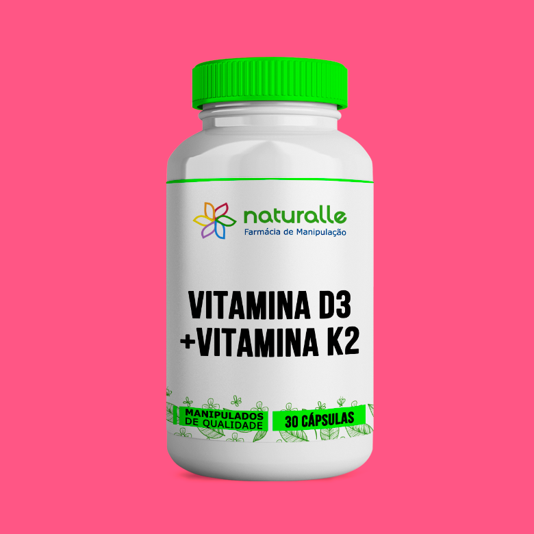 Vitamina D3 + Vitamina K2 (MK-7) cápsulas