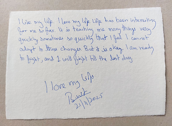 Handwritten Ritual By Binit Sutra