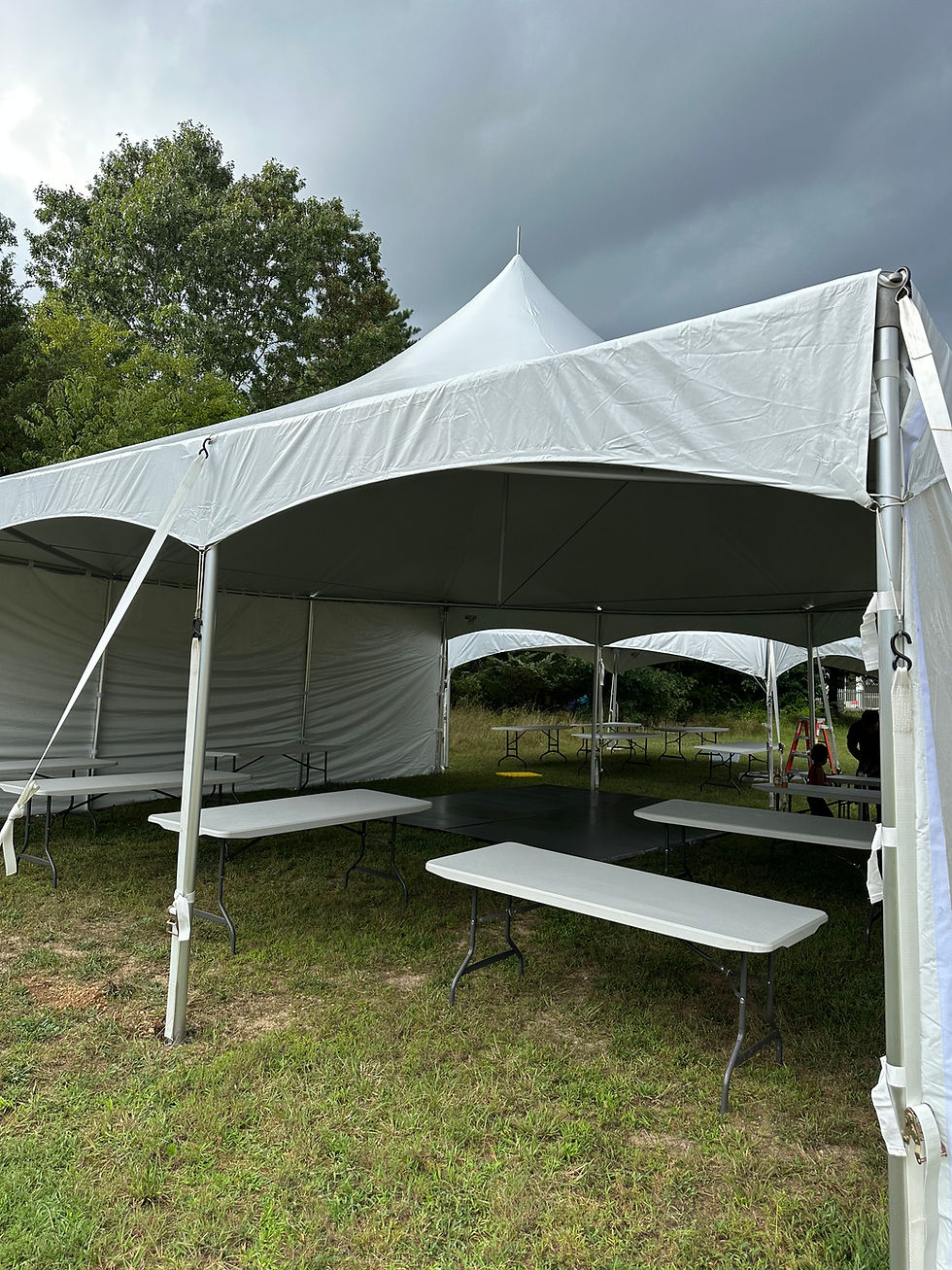 Thumbnail: 30’x30 white high peak tent  only 