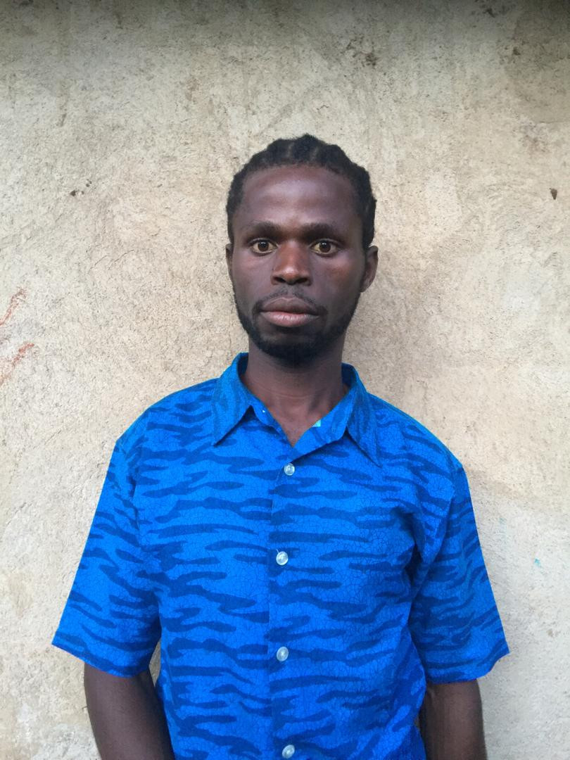 Mark Emilio, a Kyangwali Refugee settlement local artist aka Young Scorpion.
