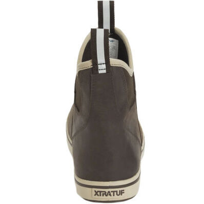 Thumbnail: XtraTuf Men's Brown Leather 6" Ankle Deck Boot