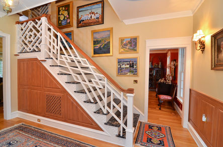 Custom railings and paneling.