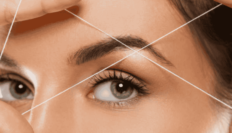 Eyebrow threading