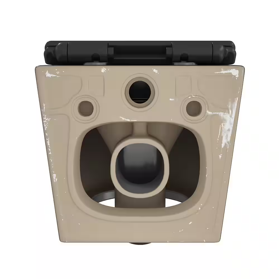 Thumbnail: Hampton Wall Hung Toilet 0.8/1.6 GPF Dual Flush Elongated Bowl Toilet in Matte B