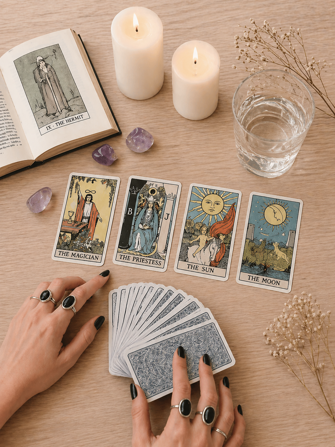 Consulta de Tarot Rider Waite para o Aniversário (visão anual) - por e-mail