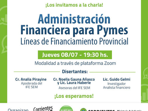 Charla virtual orientada a las pymes de Corrientes