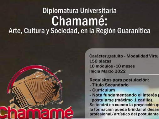 Comenzó la inscripción para la Diplomatura Universitaria en Chamamé