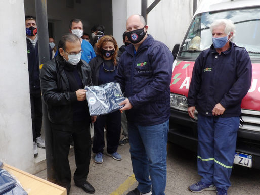 Cardozo reconoció a los trabajadores del 107 en la lucha para combatir al Covid-19