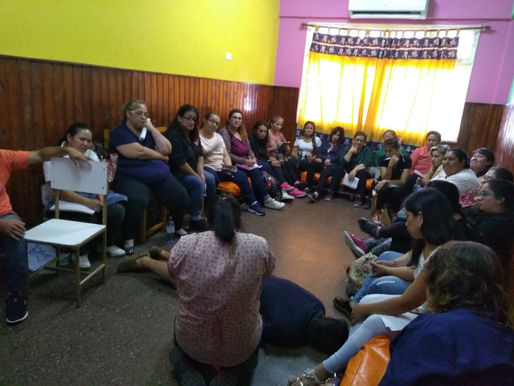 Se capacitó al personal del hogar “Tía Amanda” para
saber cómo actuar en situaciones de emergencias