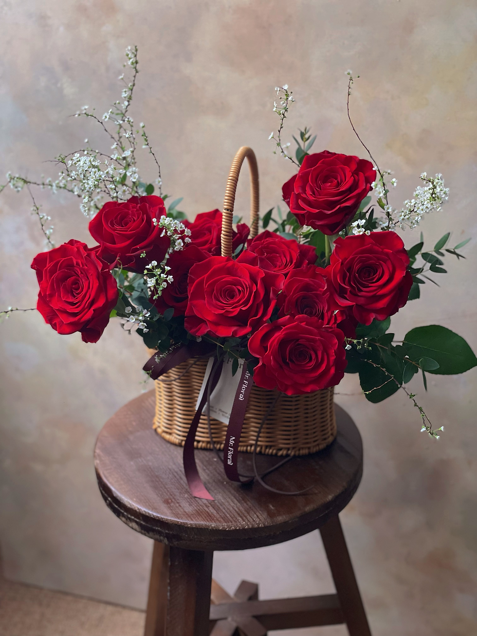 Thumbnail: GARDEN STYLE FLORAL BASKET - SMALL