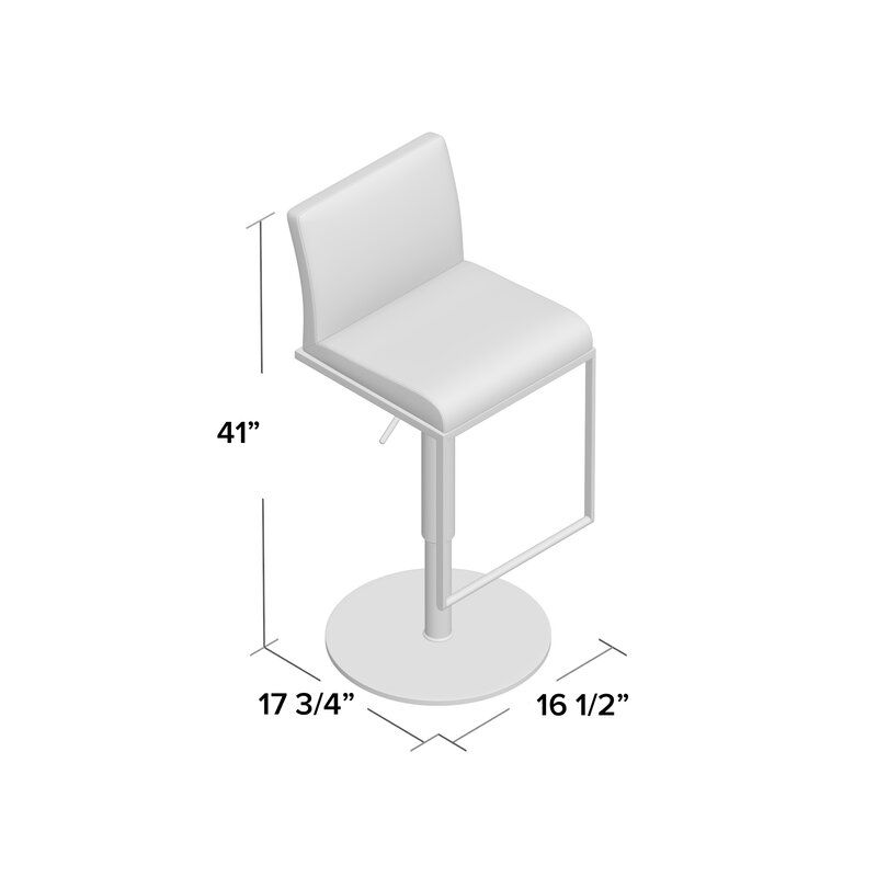 Thumbnail: Wade Wh Bar Stool Set/2 #088 