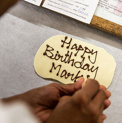 Custom birthday card on Chocolate!