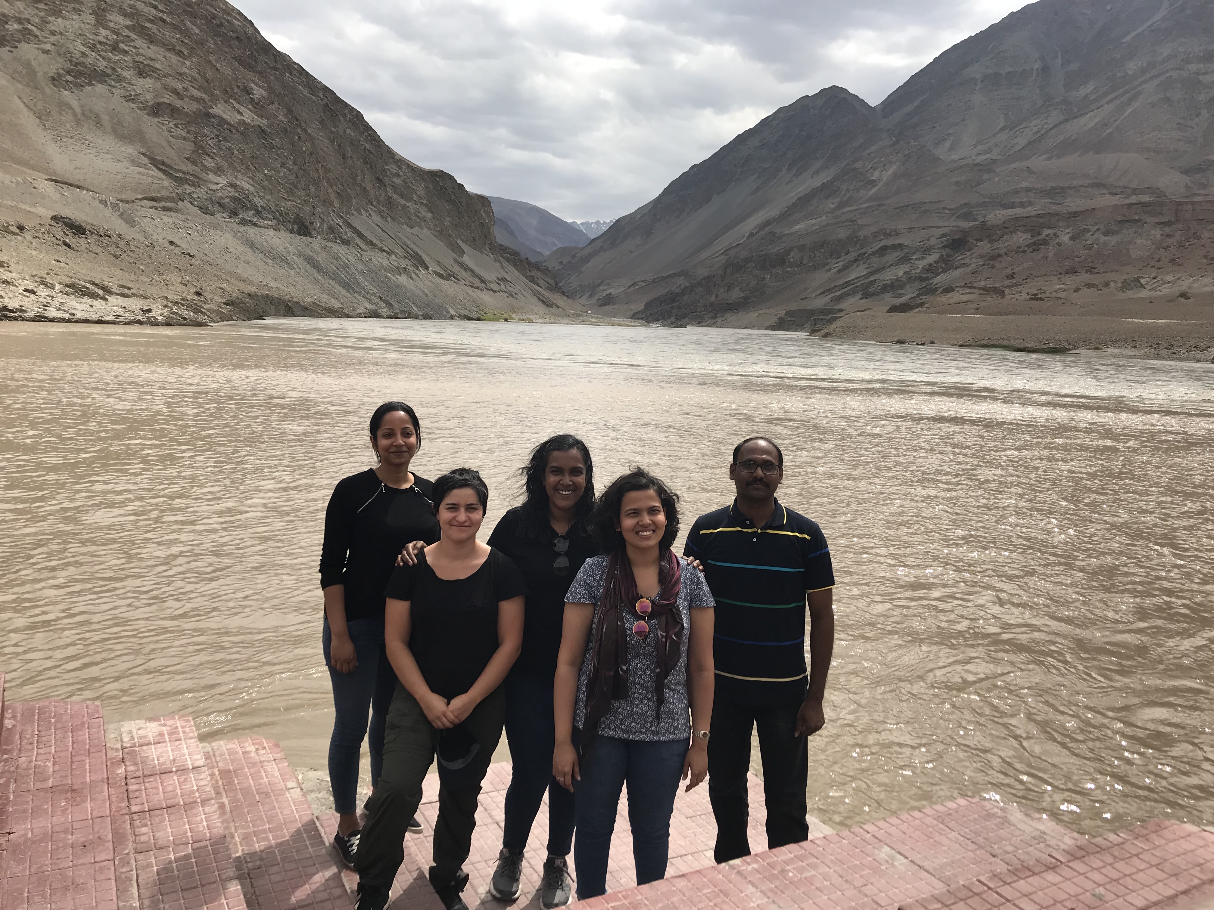 GenSCAPE lab by the confluence of Indus and Zanskar Rivers in Ladakh