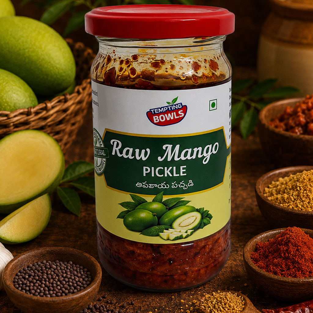 Raw Mango Pickle | ఆంధ్ర అవకాయ