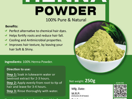 Tempting Bowls Henna Powder – 100% Pure & Natural.