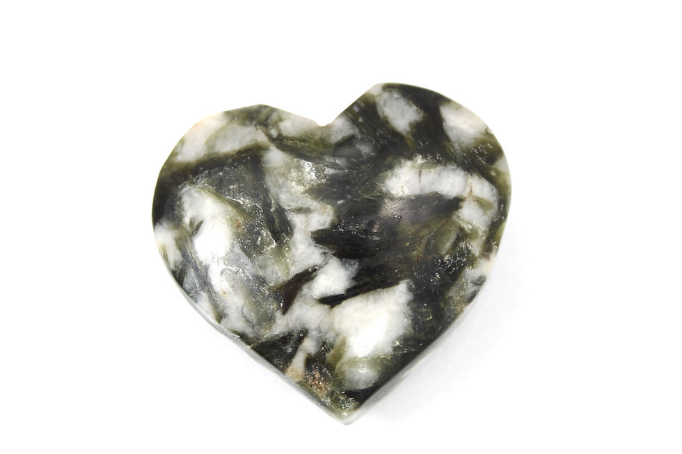 Green Mica Heart