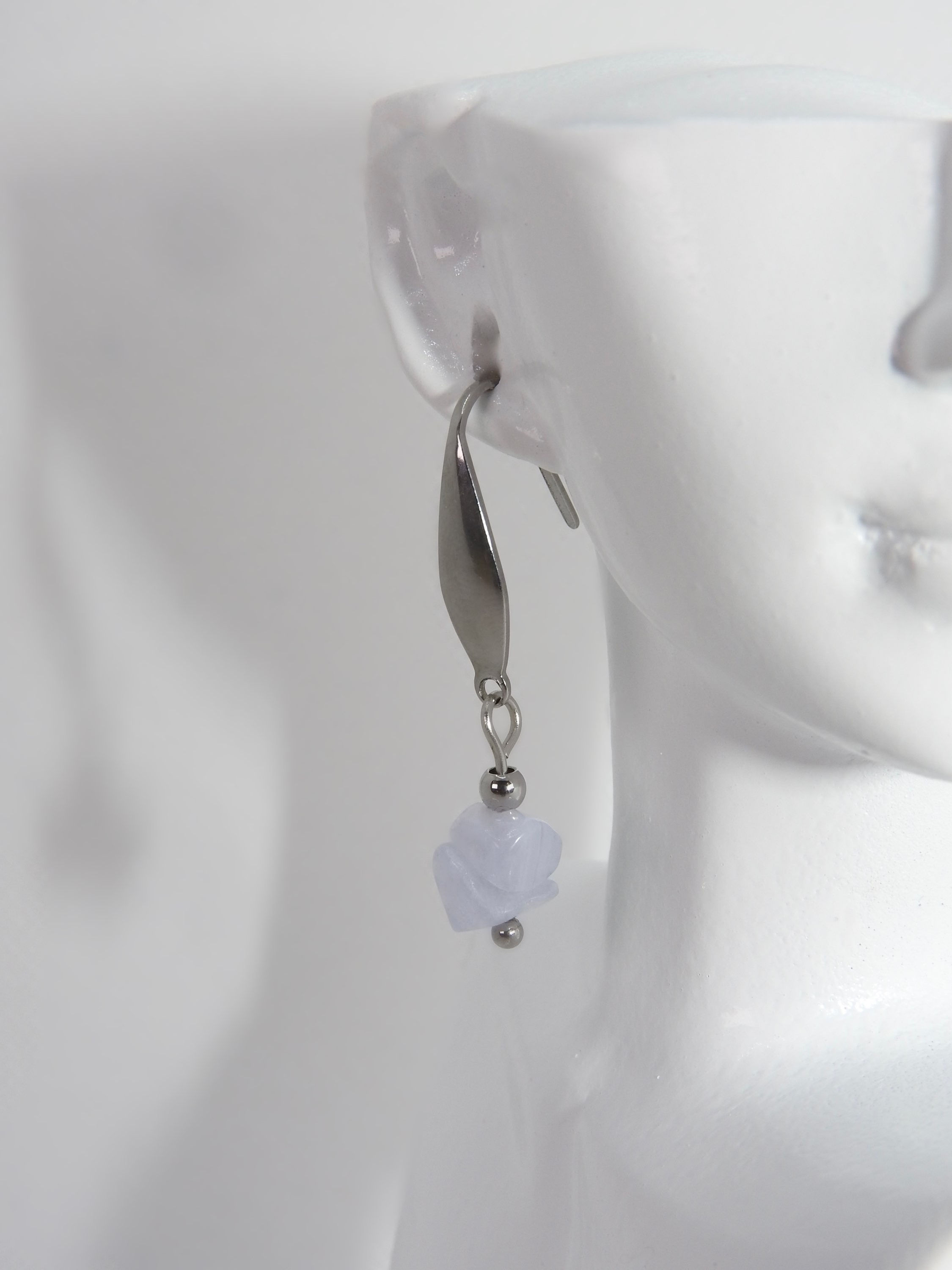 Boucle d’oreille Argentée - TOGO Lavande