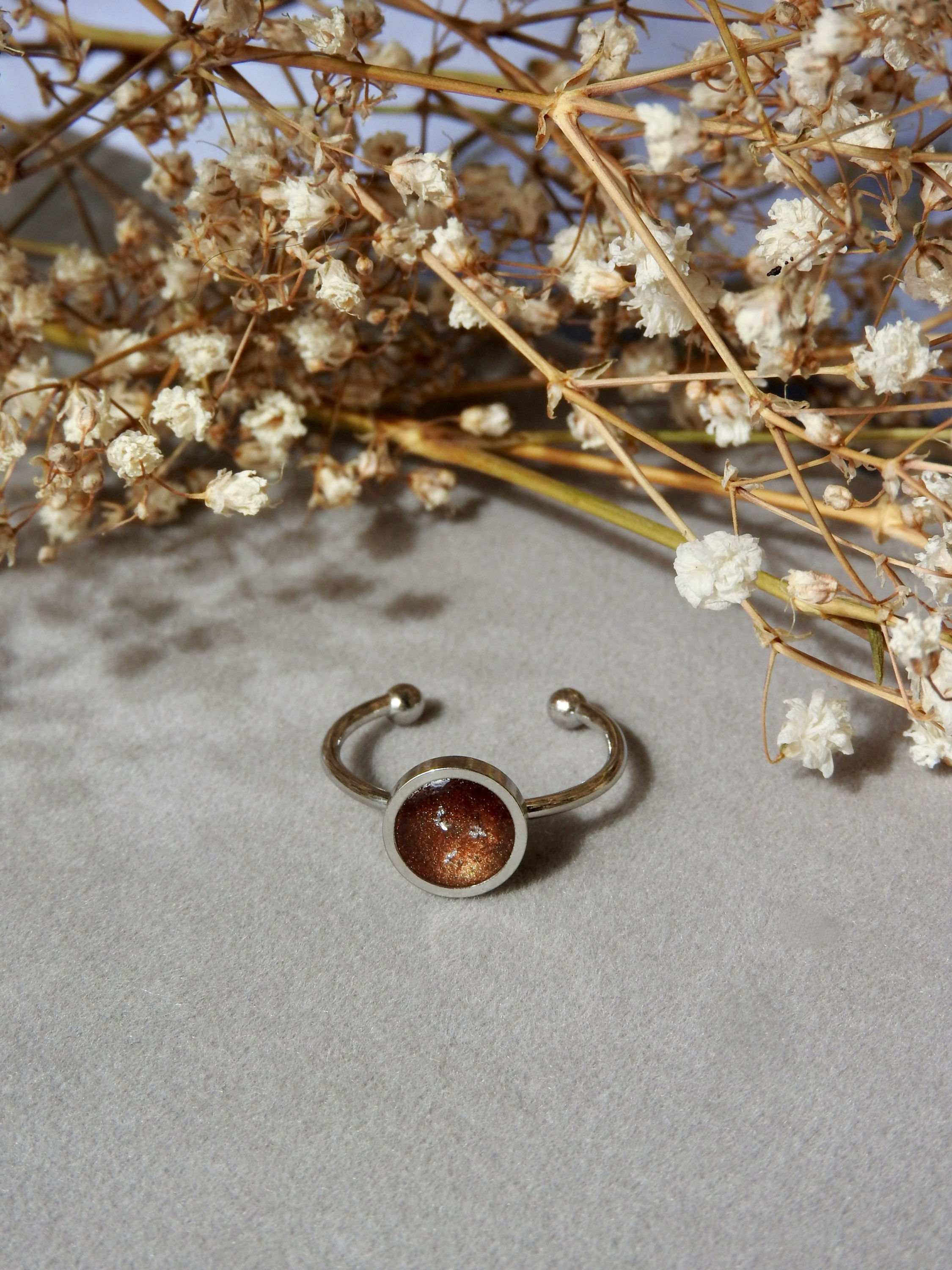 Bague Argentée - BOO Maroon 