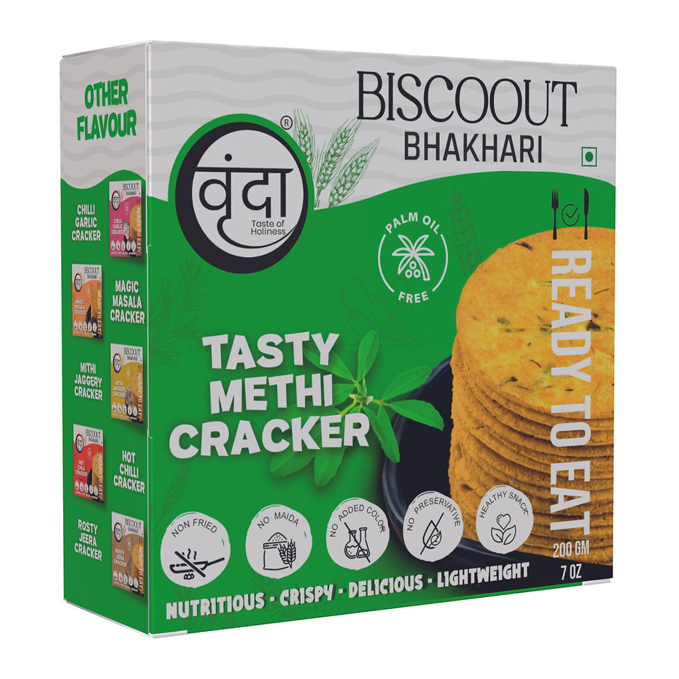 Thumbnail: Vrunda Tasty Methi Cracker Bhakhari 200G