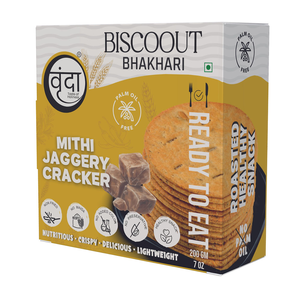 Thumbnail: Vrunda Mithi Jaggery Cracker Bhakhari 200g