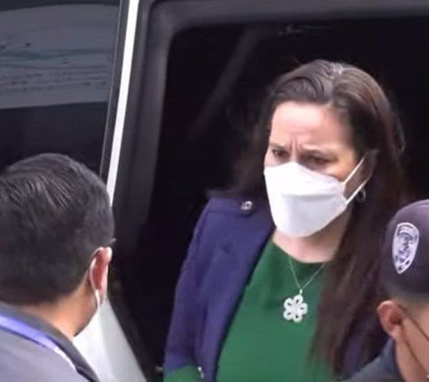 Ana García llega al Conadeh a denunciar violaciones de DDHH contra el expresidente Hernández 