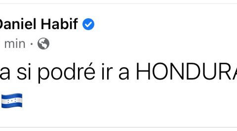 Daniel Habif anuncia que ahora si podrá ingresar a Honduras