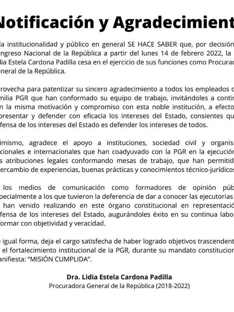 Honduras tendrá Nuevo Procurador a partir del 14 de febrero 