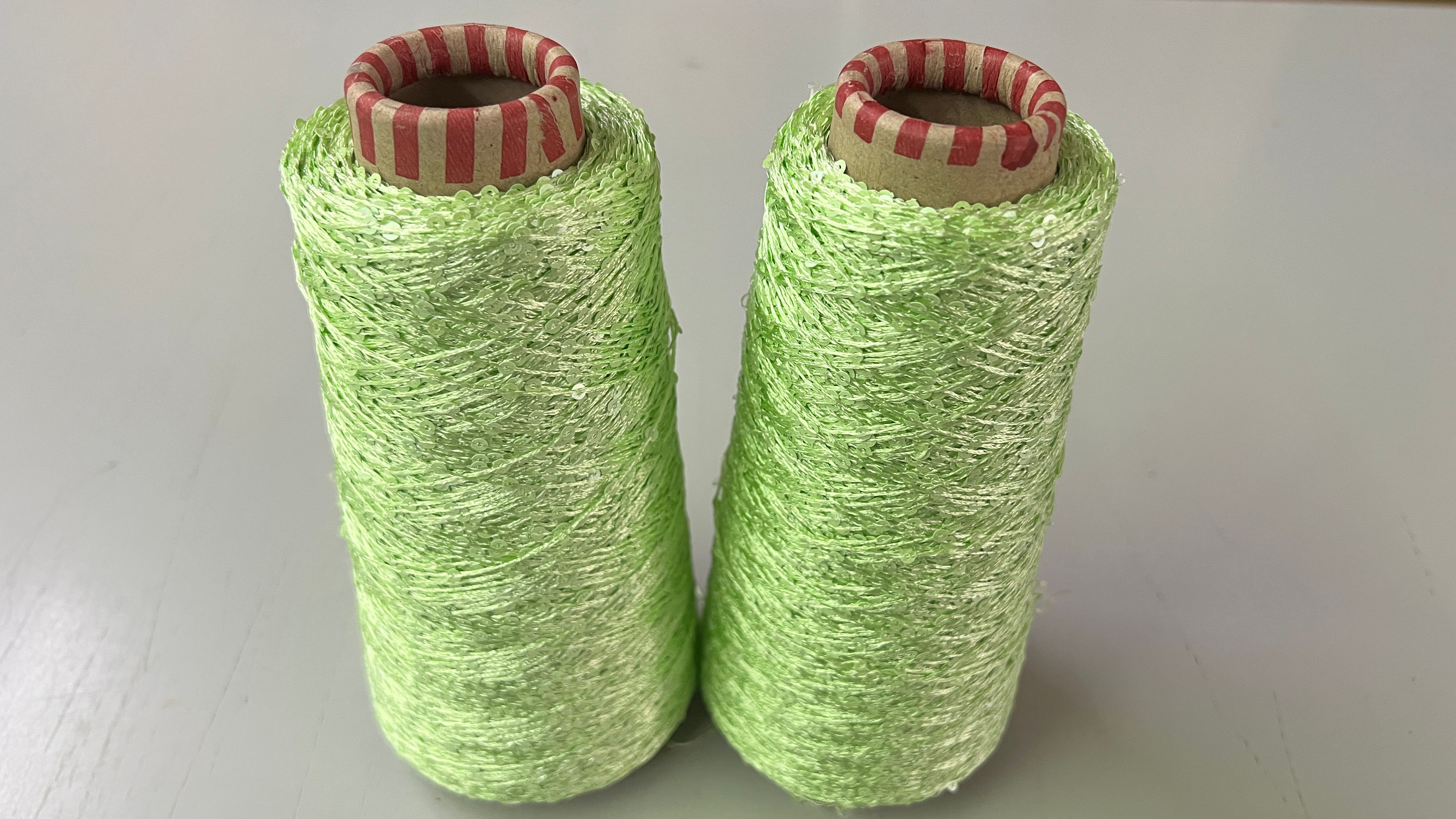 100% Polyester  Pailettengarn  Nm 3