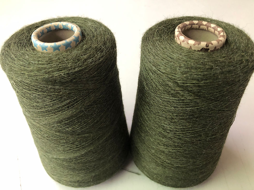 Schurwolle Nm 28/2 " Loden "