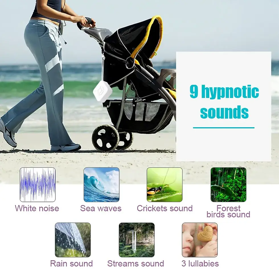 Thumbnail: Mini White Noise Sound Machine Sleep Soother With 9 Soothing Sounds Breathing