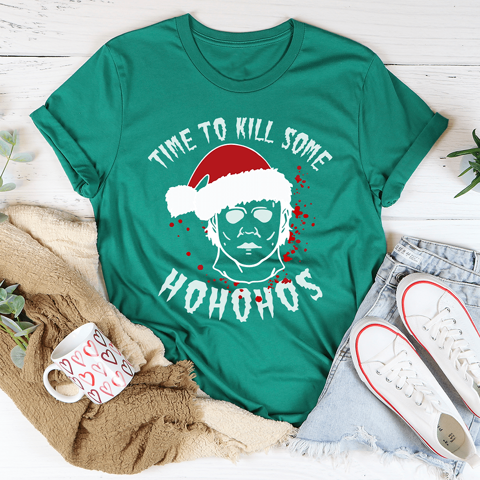 Thumbnail: Time to Kill Some Ho Ho Hos Christmas T-Shirt