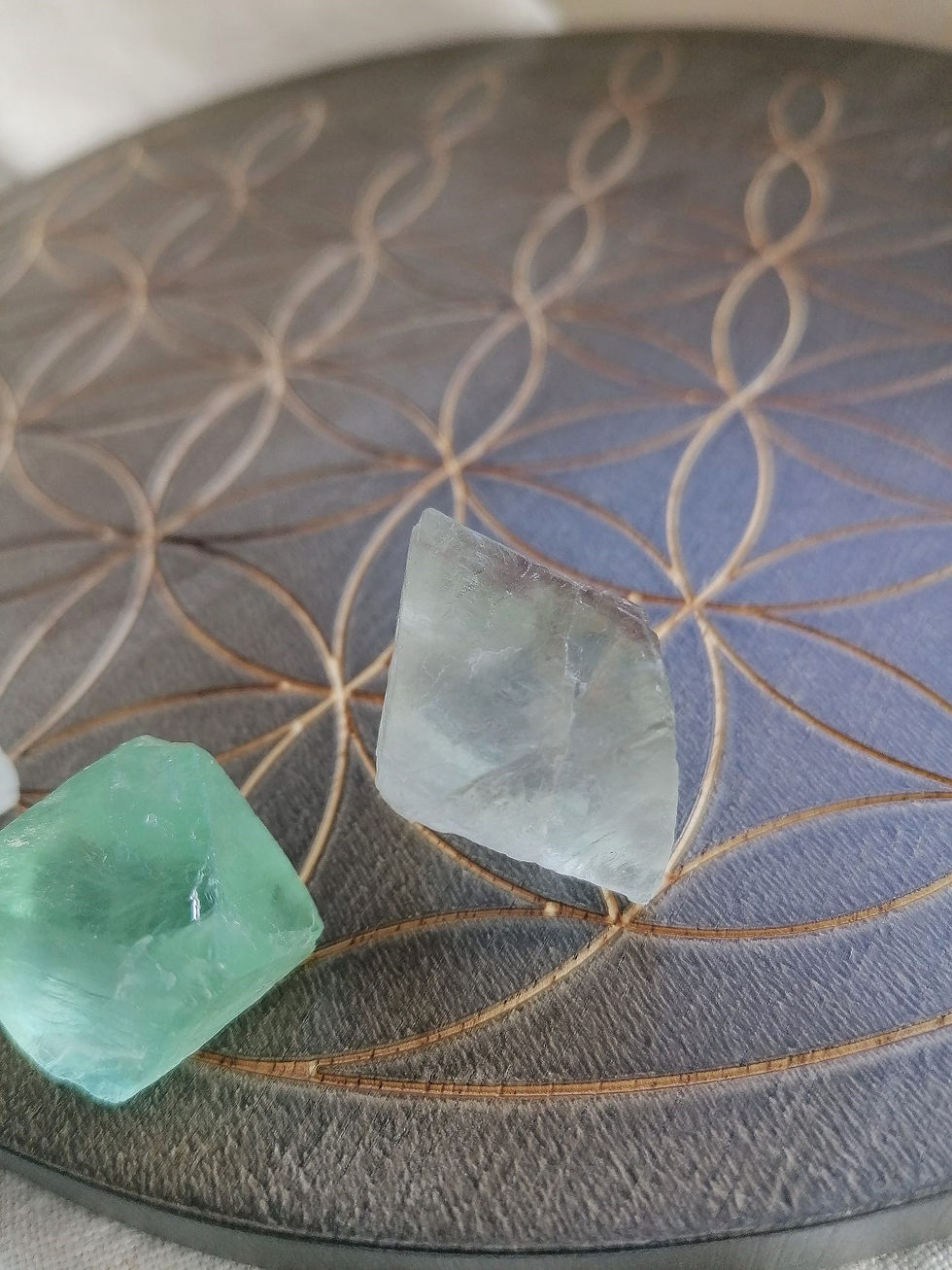 Miniatura: Octaedro de Fluorite