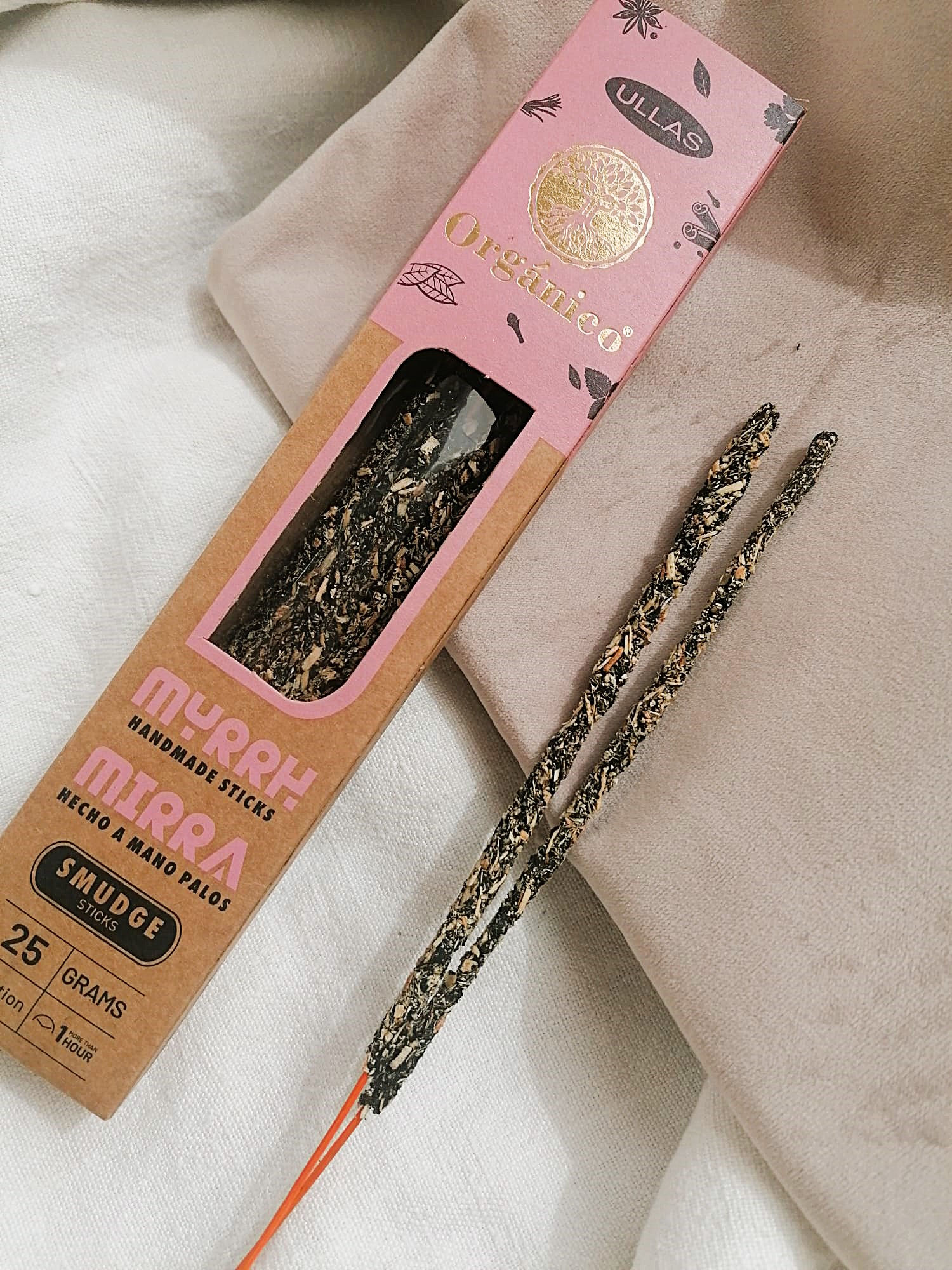 Incenso Orgânico Mirra Ullas