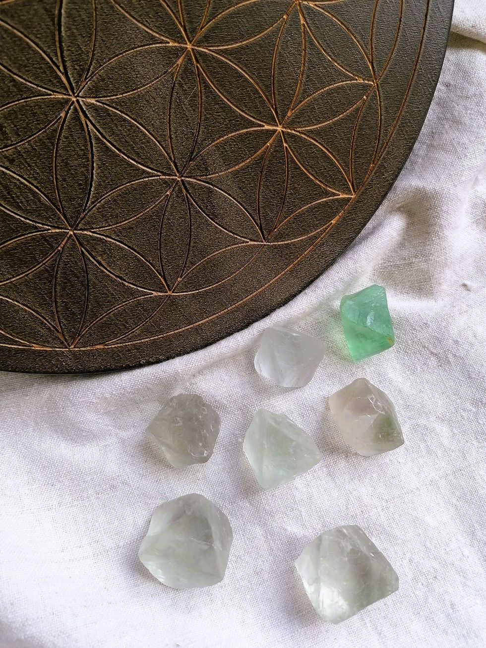 Miniatura: Octaedro de Fluorite