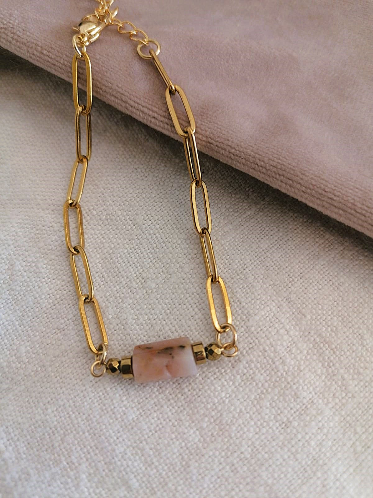 Pulseira com Opala Rosa **Abre as Portas da Tua Alma**